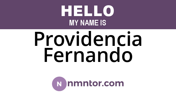 Providencia Fernando