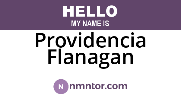 Providencia Flanagan