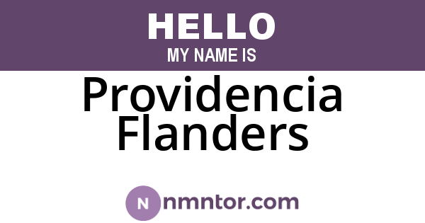 Providencia Flanders
