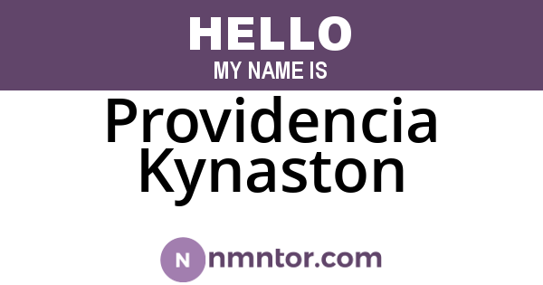 Providencia Kynaston