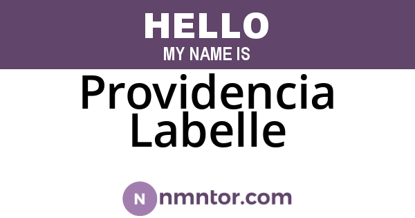 Providencia Labelle