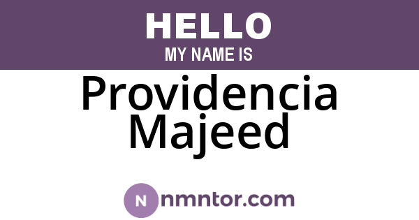 Providencia Majeed