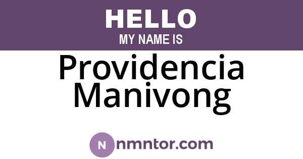 Providencia Manivong