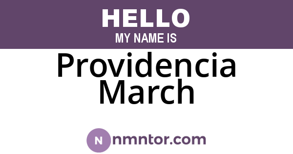 Providencia March