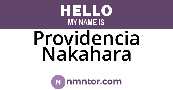 Providencia Nakahara