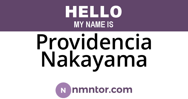 Providencia Nakayama