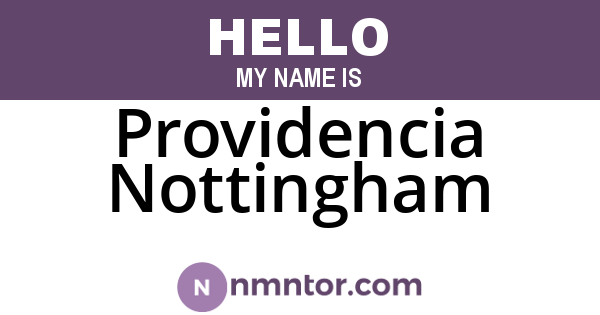 Providencia Nottingham