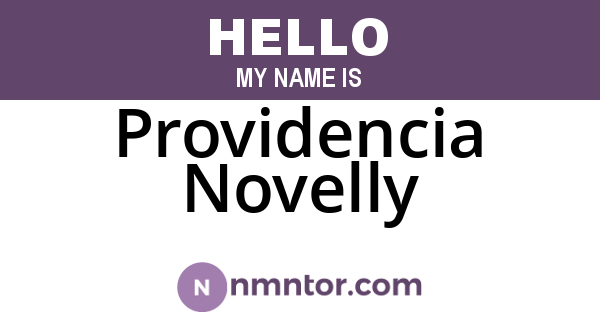 Providencia Novelly