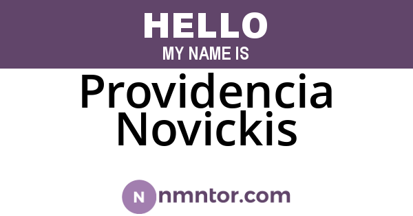 Providencia Novickis