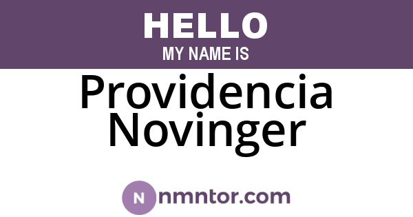 Providencia Novinger