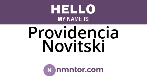 Providencia Novitski
