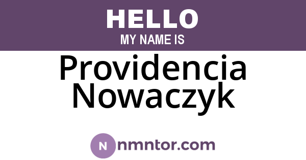 Providencia Nowaczyk