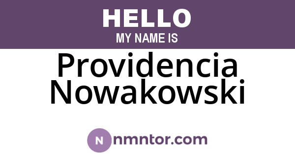 Providencia Nowakowski