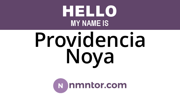 Providencia Noya