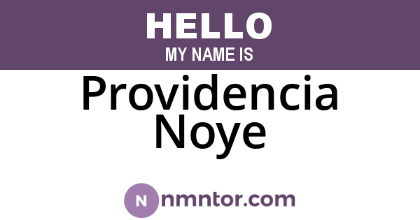 Providencia Noye