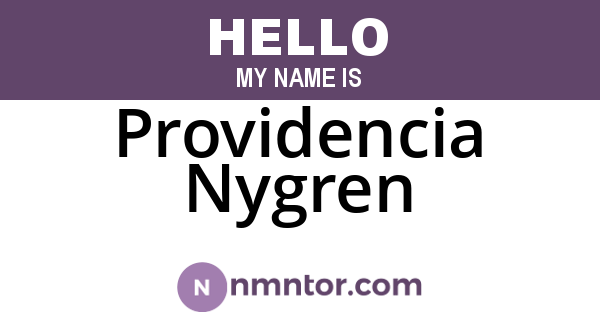 Providencia Nygren