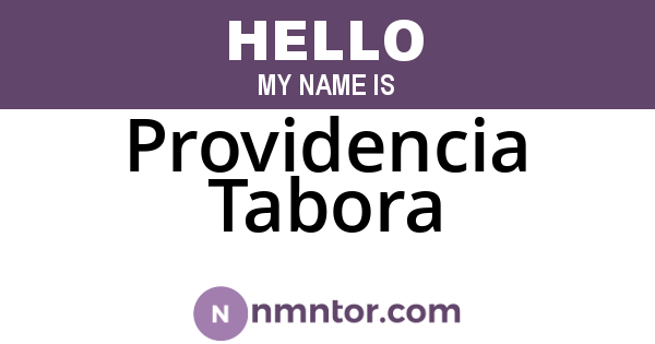 Providencia Tabora
