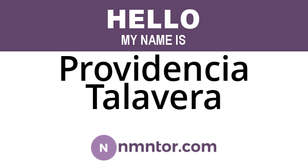 Providencia Talavera
