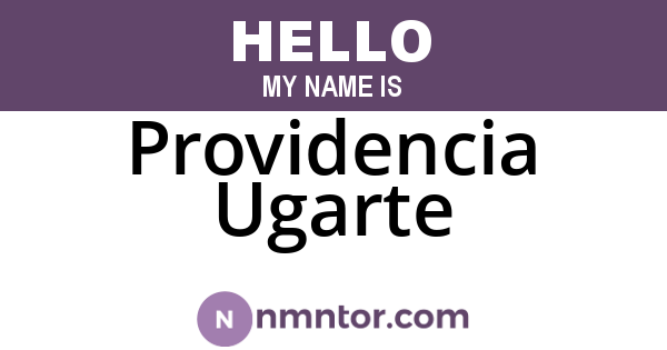 Providencia Ugarte