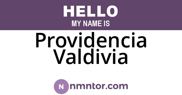 Providencia Valdivia