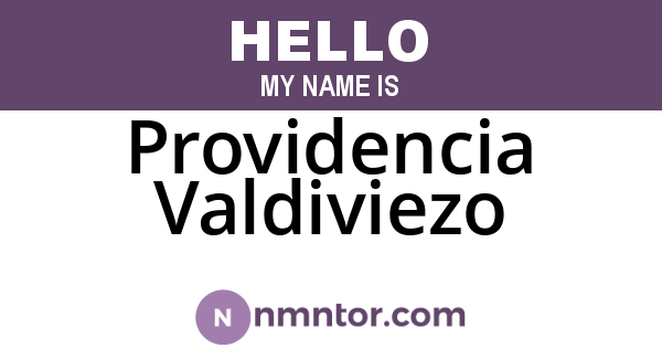 Providencia Valdiviezo