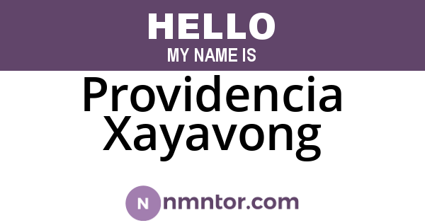 Providencia Xayavong