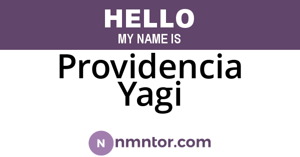 Providencia Yagi