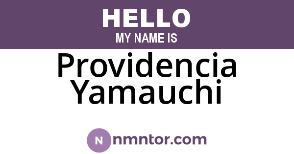 Providencia Yamauchi