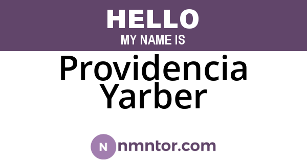 Providencia Yarber