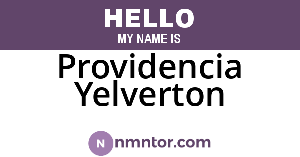 Providencia Yelverton