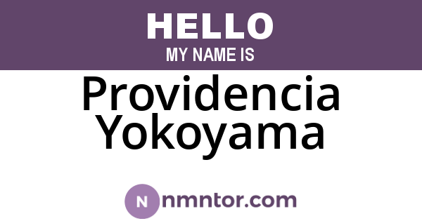 Providencia Yokoyama