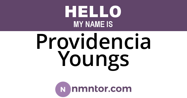 Providencia Youngs