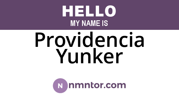Providencia Yunker