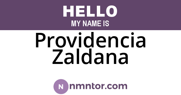 Providencia Zaldana