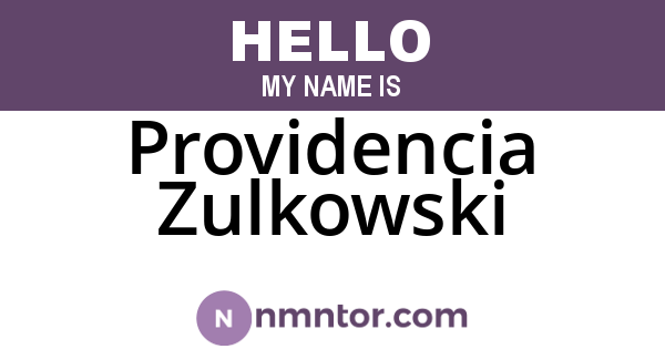 Providencia Zulkowski
