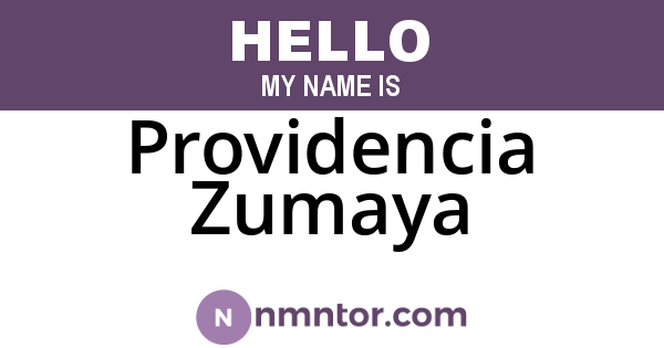 Providencia Zumaya