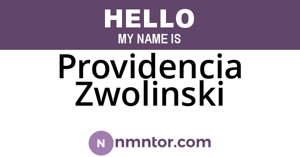 Providencia Zwolinski