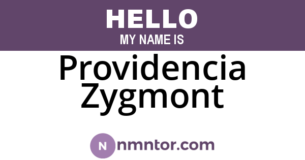 Providencia Zygmont