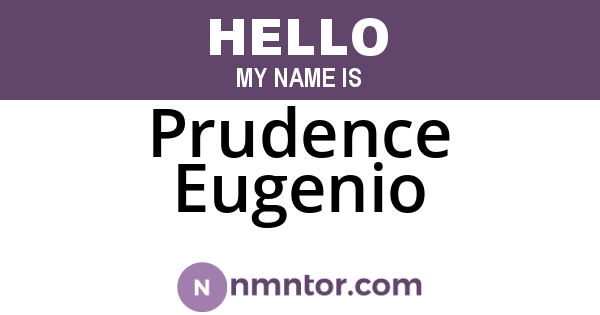 Prudence Eugenio