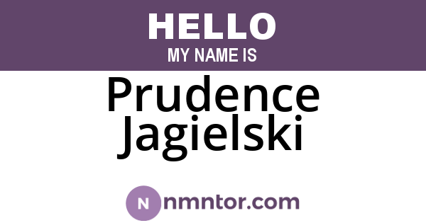 Prudence Jagielski