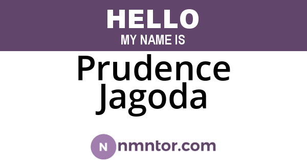 Prudence Jagoda
