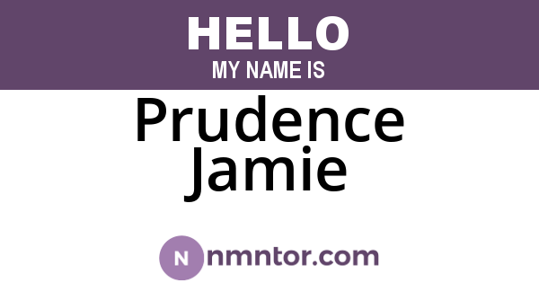 Prudence Jamie