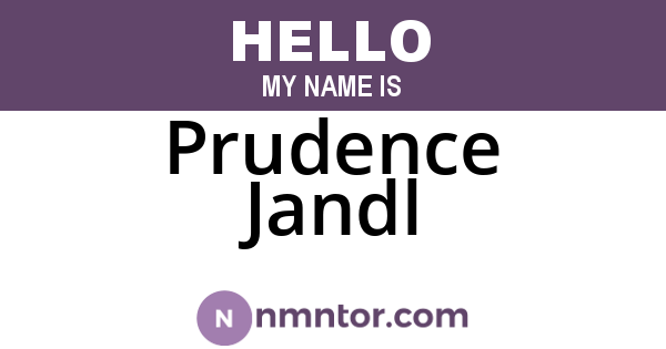 Prudence Jandl