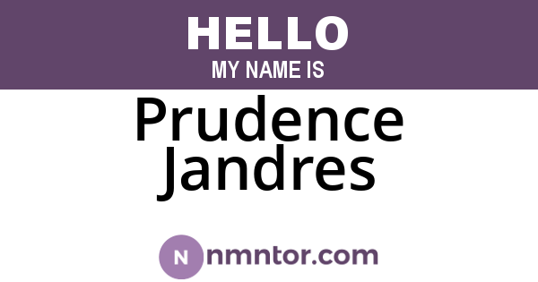 Prudence Jandres