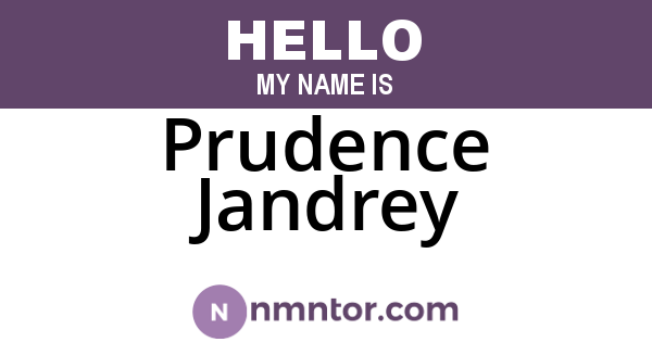 Prudence Jandrey