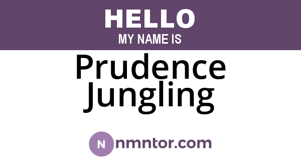 Prudence Jungling