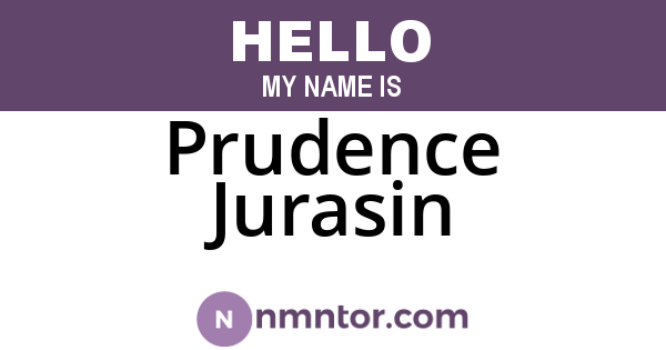 Prudence Jurasin