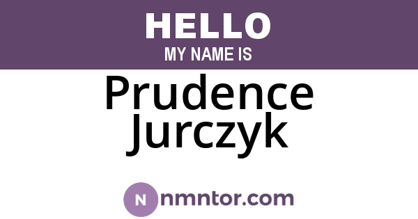 Prudence Jurczyk