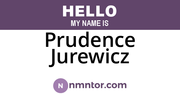Prudence Jurewicz