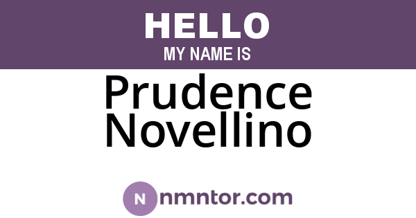 Prudence Novellino